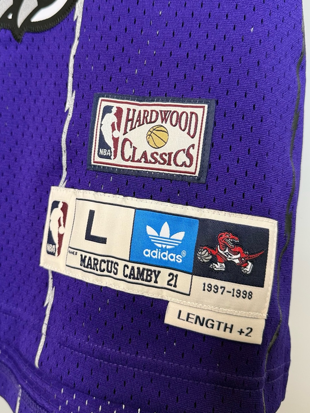 NWOT Toronto Raptors Retro CAMBY #21 Basketball Jersey - Picture 6 of 10